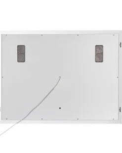 Beliani Specchio da bagno con luce LED THAIX 80 cm 60 cm Argento