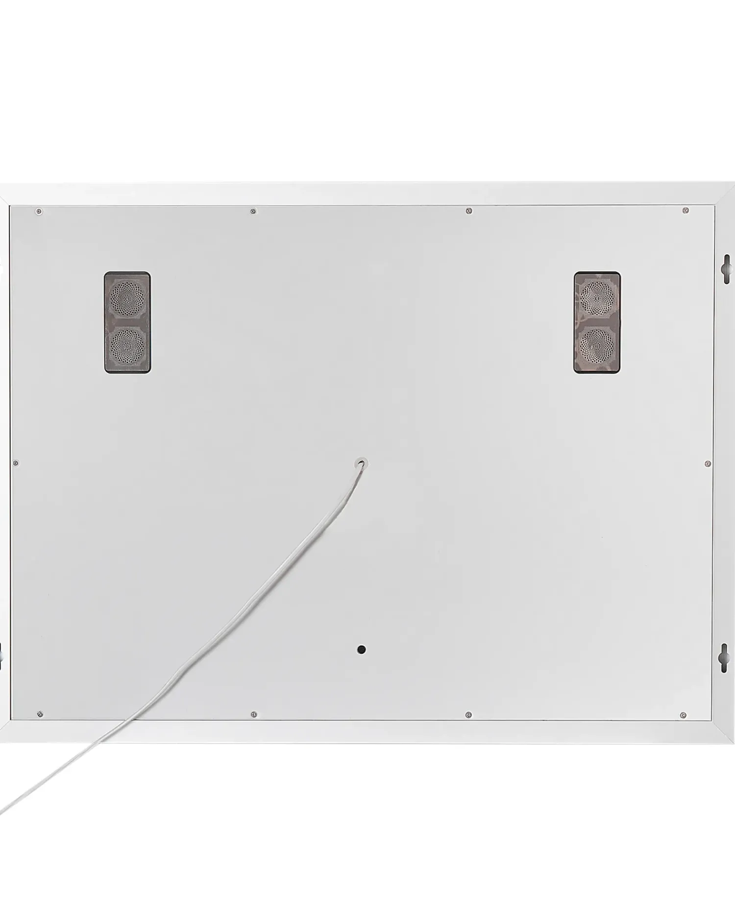 Beliani Specchio da bagno con luce LED THAIX 80 cm 60 cm Argento