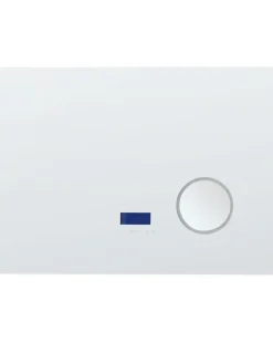 Outlet Beliani Specchio da bagno con luce LED MONTARON 80 cm 60 cm Argento
