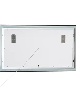 Online Beliani Specchio da bagno con luce LED ONLAY 100 cm 60 cm Argento