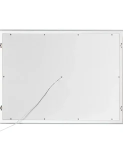 Beliani Specchio da bagno con luce LED PRENOIS 80 cm 60 cm Argento