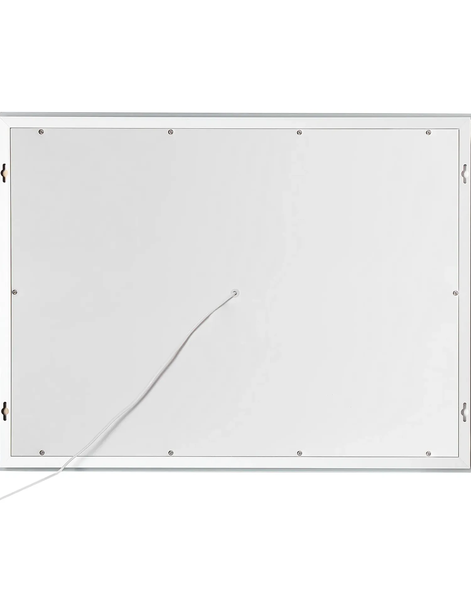 Beliani Specchio da bagno con luce LED PRENOIS 80 cm 60 cm Argento
