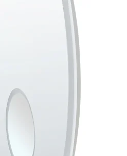 Hot Beliani Specchio da bagno con luce LED FIXIN 80 cm 80 cm con altoparlante Bluetooth integrato Argento