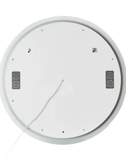 Hot Beliani Specchio da bagno con luce LED FIXIN 80 cm 80 cm con altoparlante Bluetooth integrato Argento