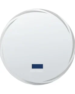 Best Beliani Specchio da bagno con luce LED TANAY 60 cm 60 cm con altoparlante Bluetooth integrato Argento