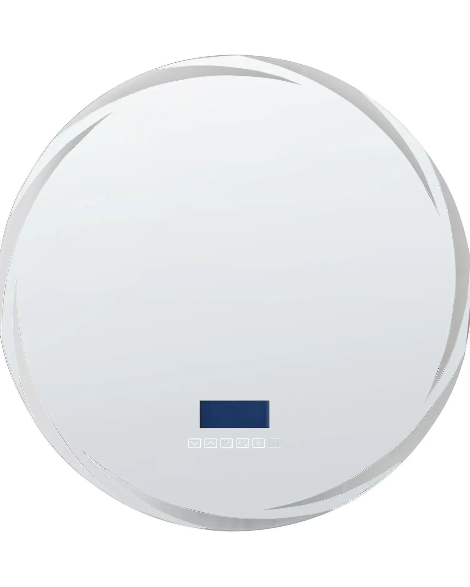 Best Beliani Specchio da bagno con luce LED TANAY 60 cm 60 cm con altoparlante Bluetooth integrato Argento