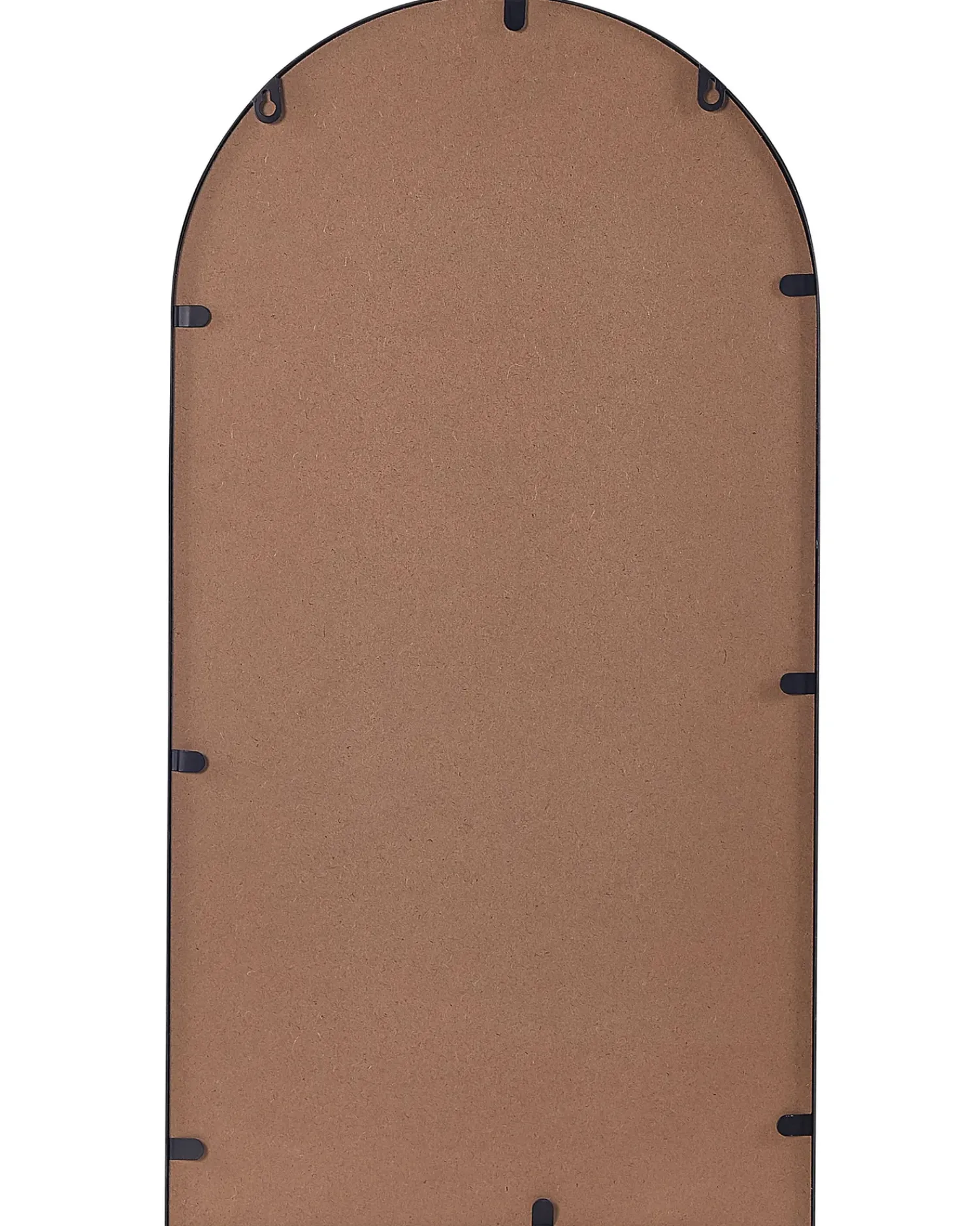 Sale Beliani Specchio da parete con ripiano DOMME 40 cm 67 cm Metallo Nero Rame Nero