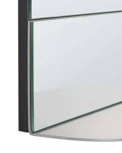 Beliani Specchio da parete con ripiano BRANNAY 40 cm 60 cm Argento