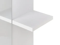 Outlet Beliani Specchio da parete con ripiano PELOTAS 45 cm 45 cm Bianco