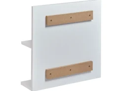 Outlet Beliani Specchio da parete con ripiano PELOTAS 45 cm 45 cm Bianco