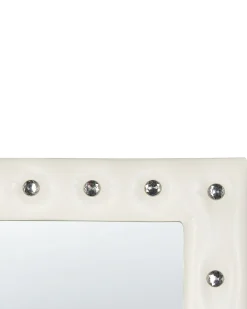 Discount Beliani Specchio da terra ANSOUIS 150 cm Pelle sintetica Bianco