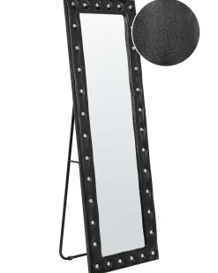 Sale Beliani Specchio da terra ANSOUIS 150 cm Pelle sintetica Nero
