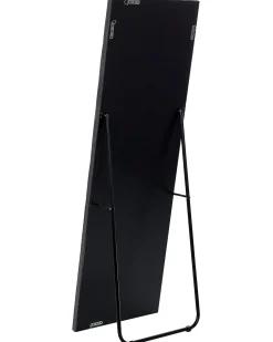 Best Beliani Specchio da terra ANSOUIS 150 cm Velluto scuro Grigio