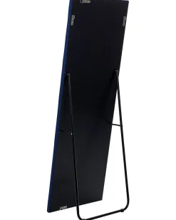 Hot Beliani Specchio da terra ANSOUIS 150 cm Velluto marino Blu