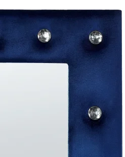 Hot Beliani Specchio da terra ANSOUIS 150 cm Velluto marino Blu