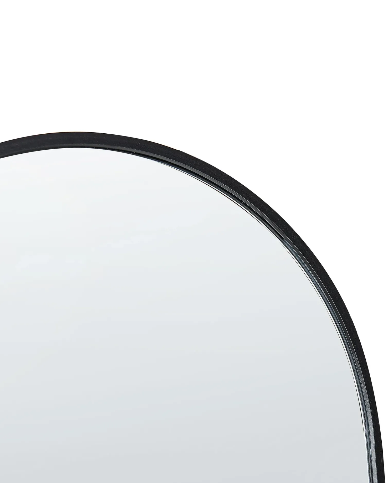 Beliani Specchio da terra BAGNOLET 150 cm Metallo Nero