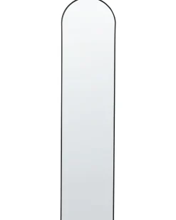 Beliani Specchio da terra BAGNOLET 150 cm Metallo Nero