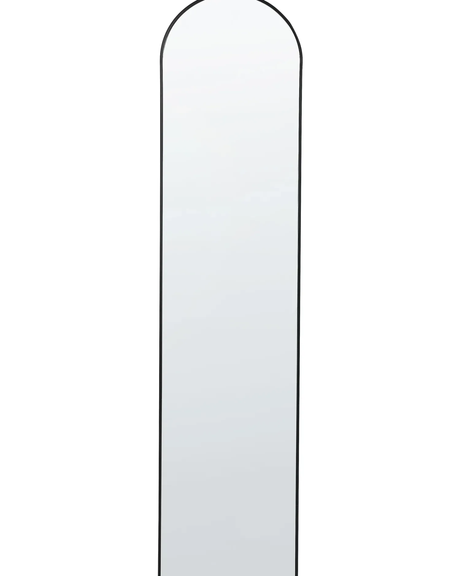 Beliani Specchio da terra BAGNOLET 150 cm Metallo Nero