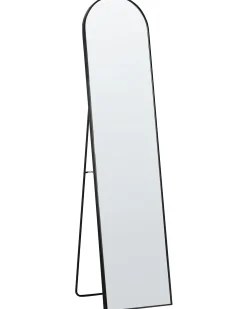 Beliani Specchio da terra BAGNOLET 150 cm Metallo Nero
