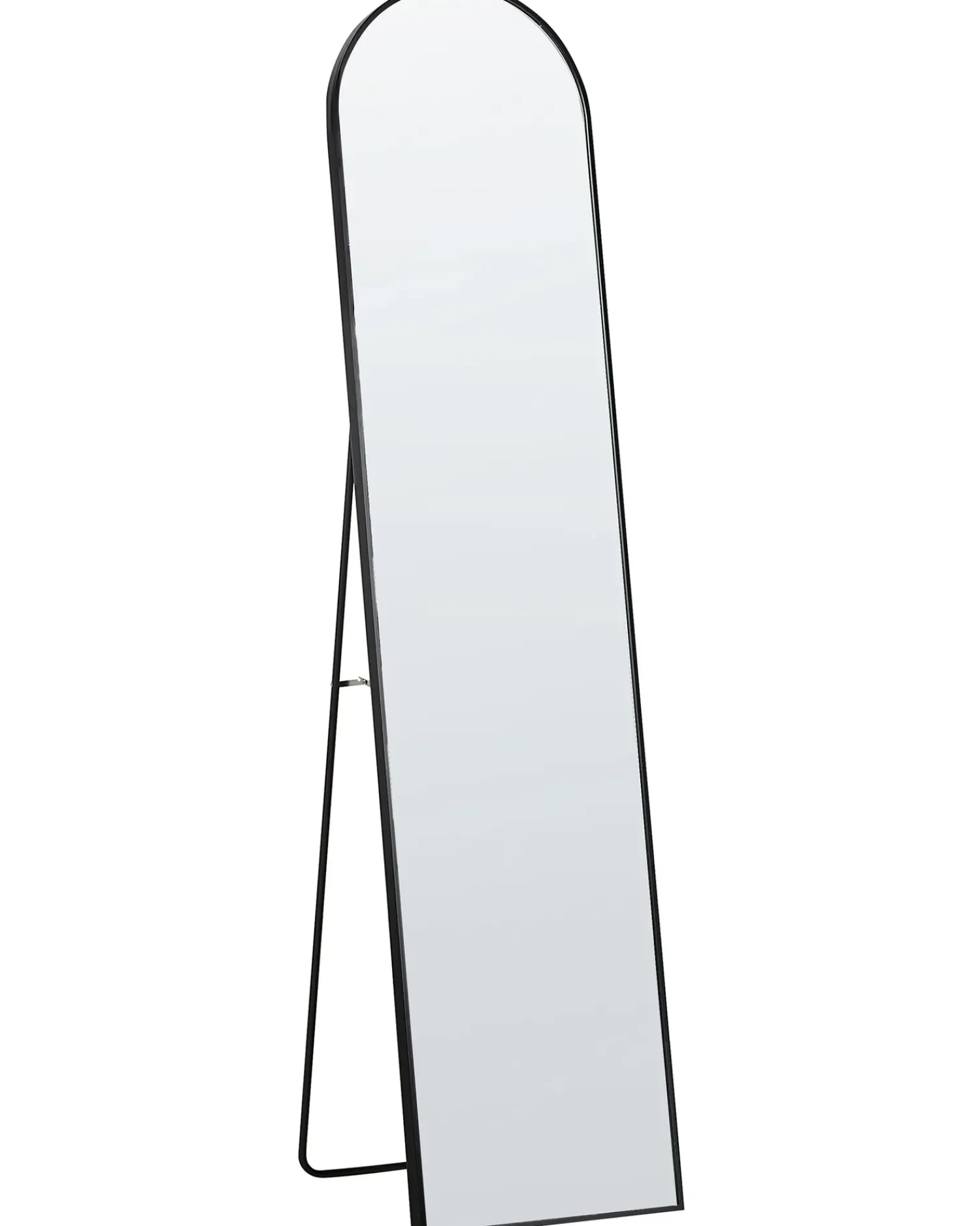 Beliani Specchio da terra BAGNOLET 150 cm Metallo Nero