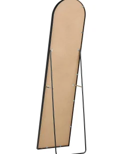 Beliani Specchio da terra BAGNOLET 150 cm Metallo Nero
