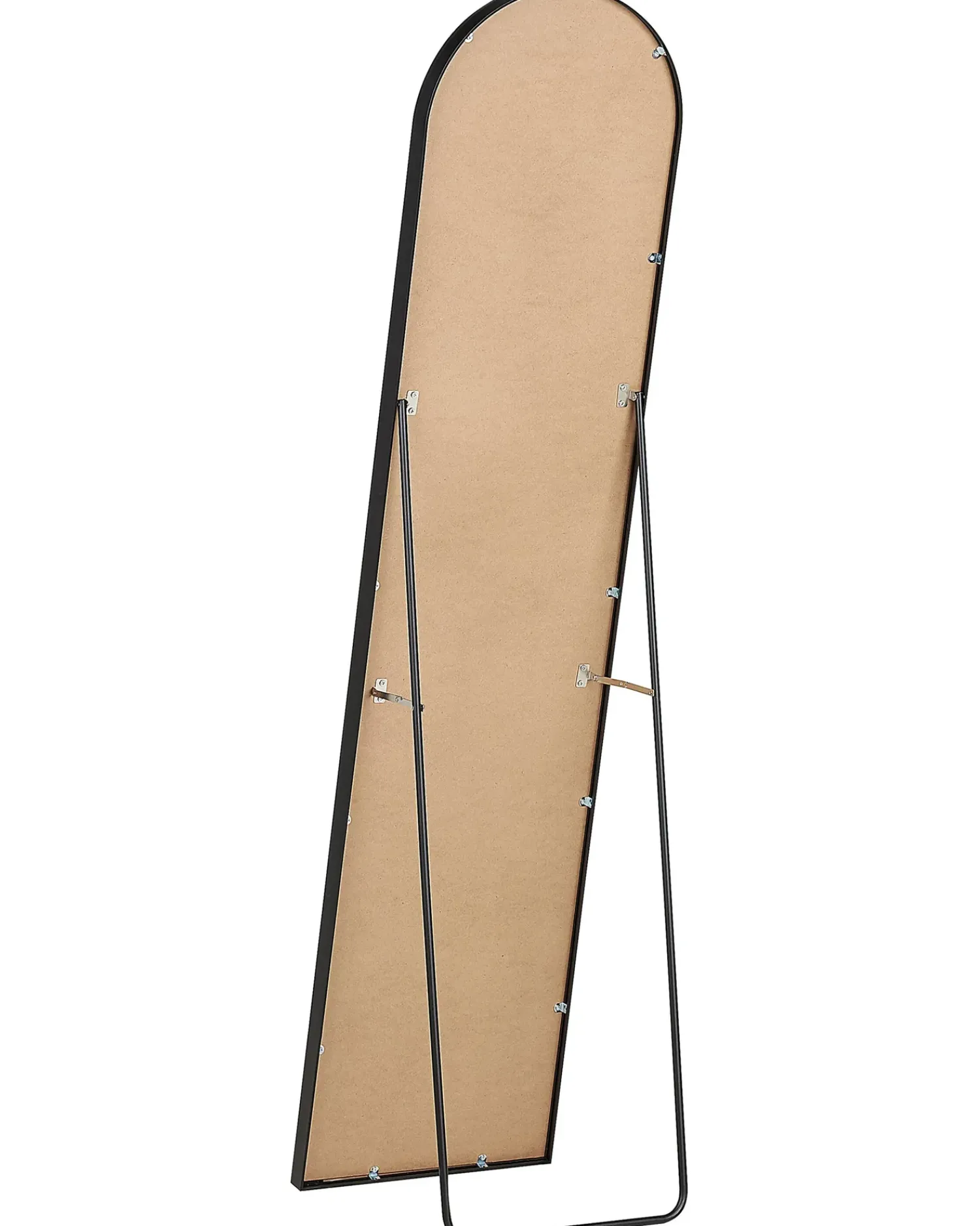 Beliani Specchio da terra BAGNOLET 150 cm Metallo Nero