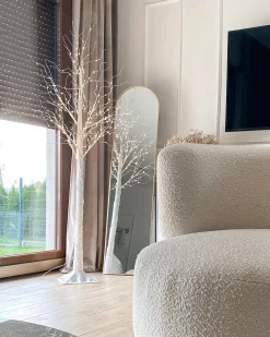 Hot Beliani Specchio da terra BAGNOLET 150 cm Metallo Oro
