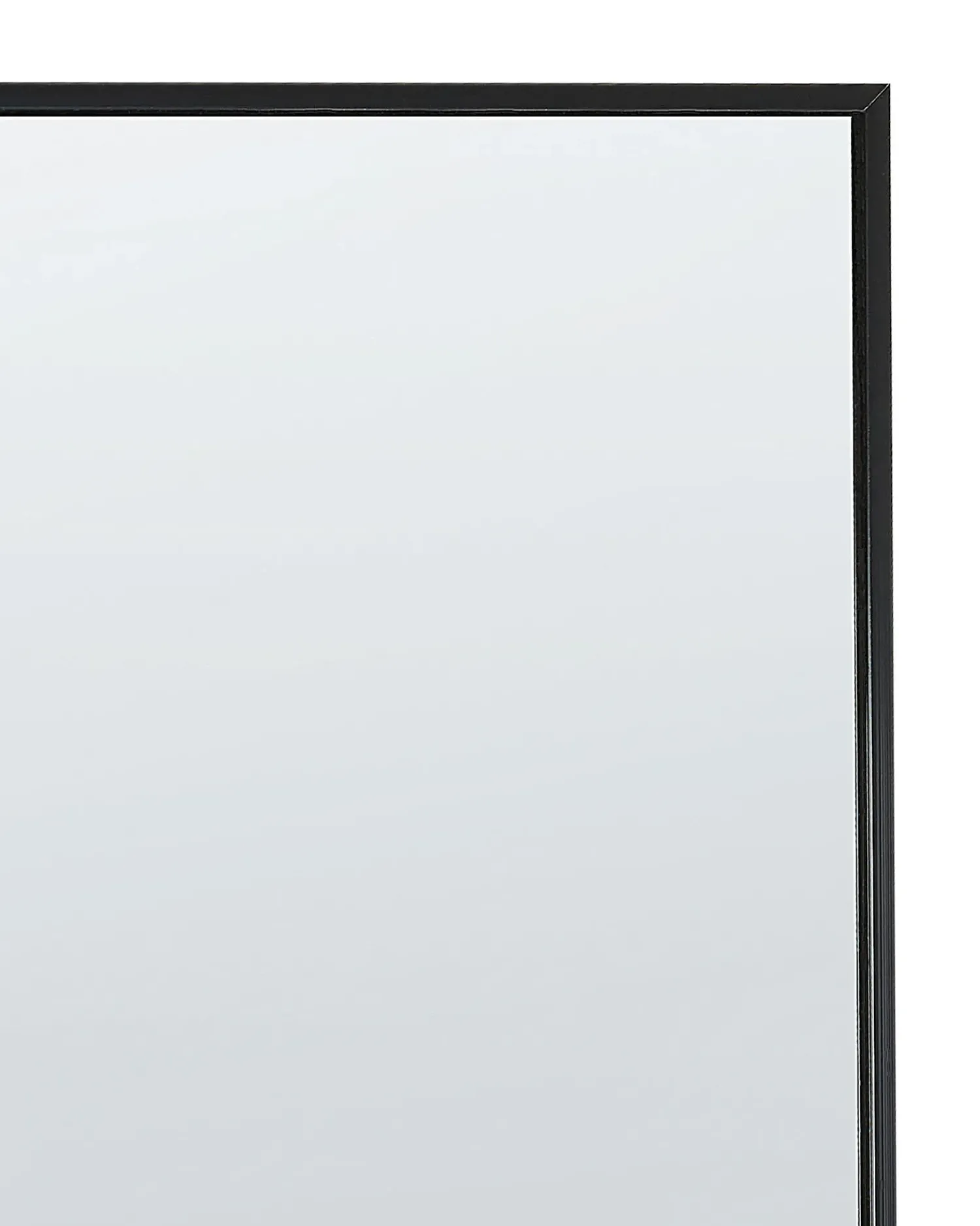 New Beliani Specchio da terra BEAUVAIS 156 cm Metallo Nero