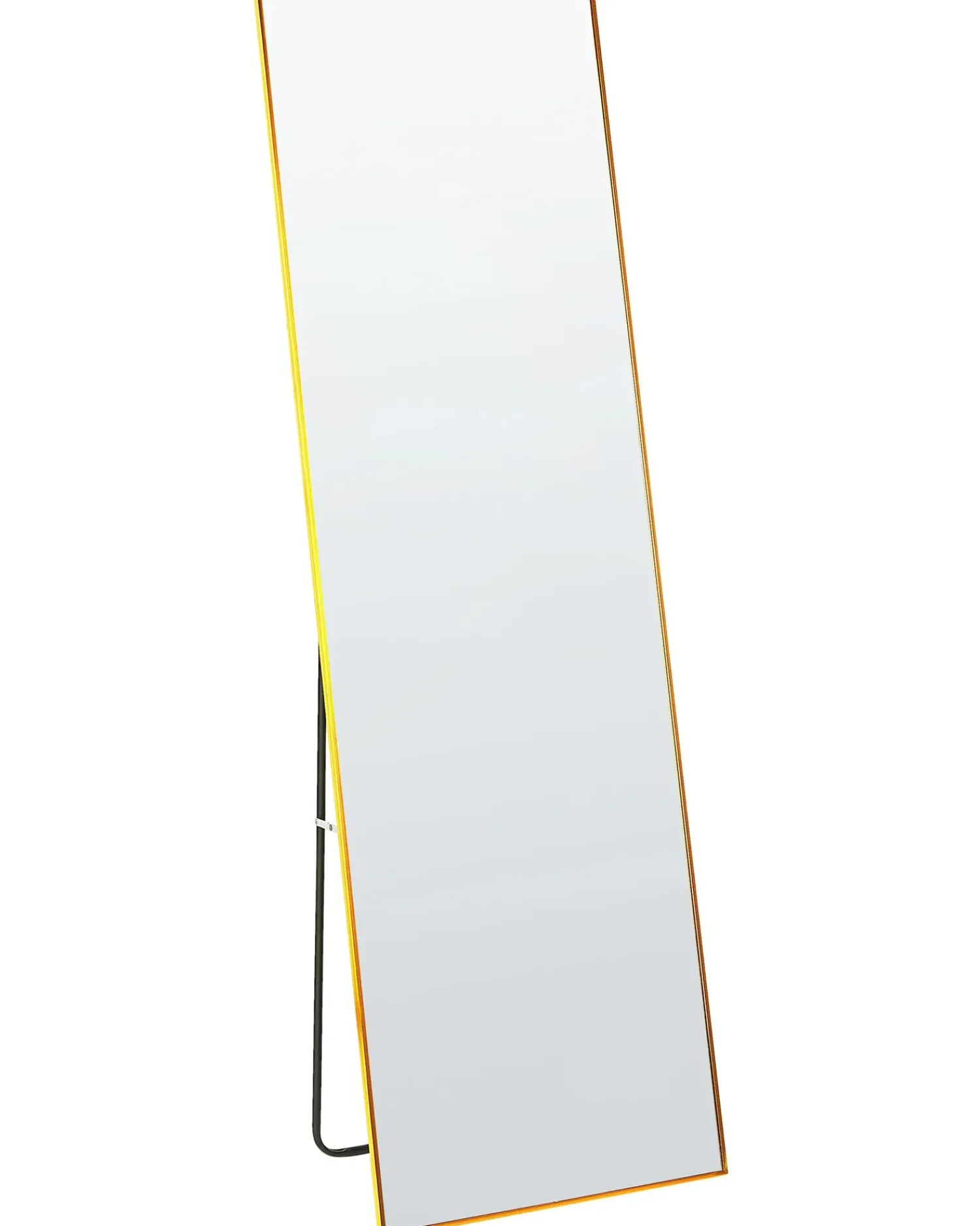 New Beliani Specchio da terra BEAUVAIS 156 cm Metallo Oro
