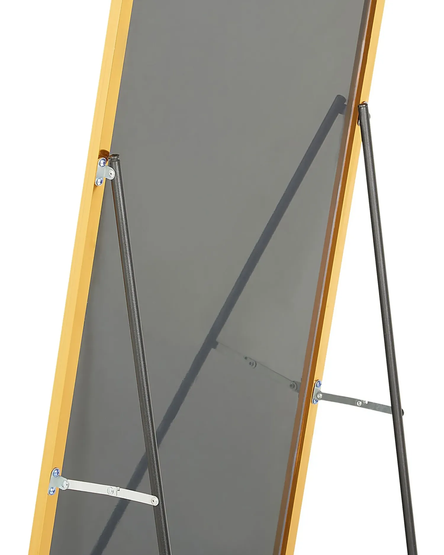 New Beliani Specchio da terra BEAUVAIS 156 cm Metallo Oro