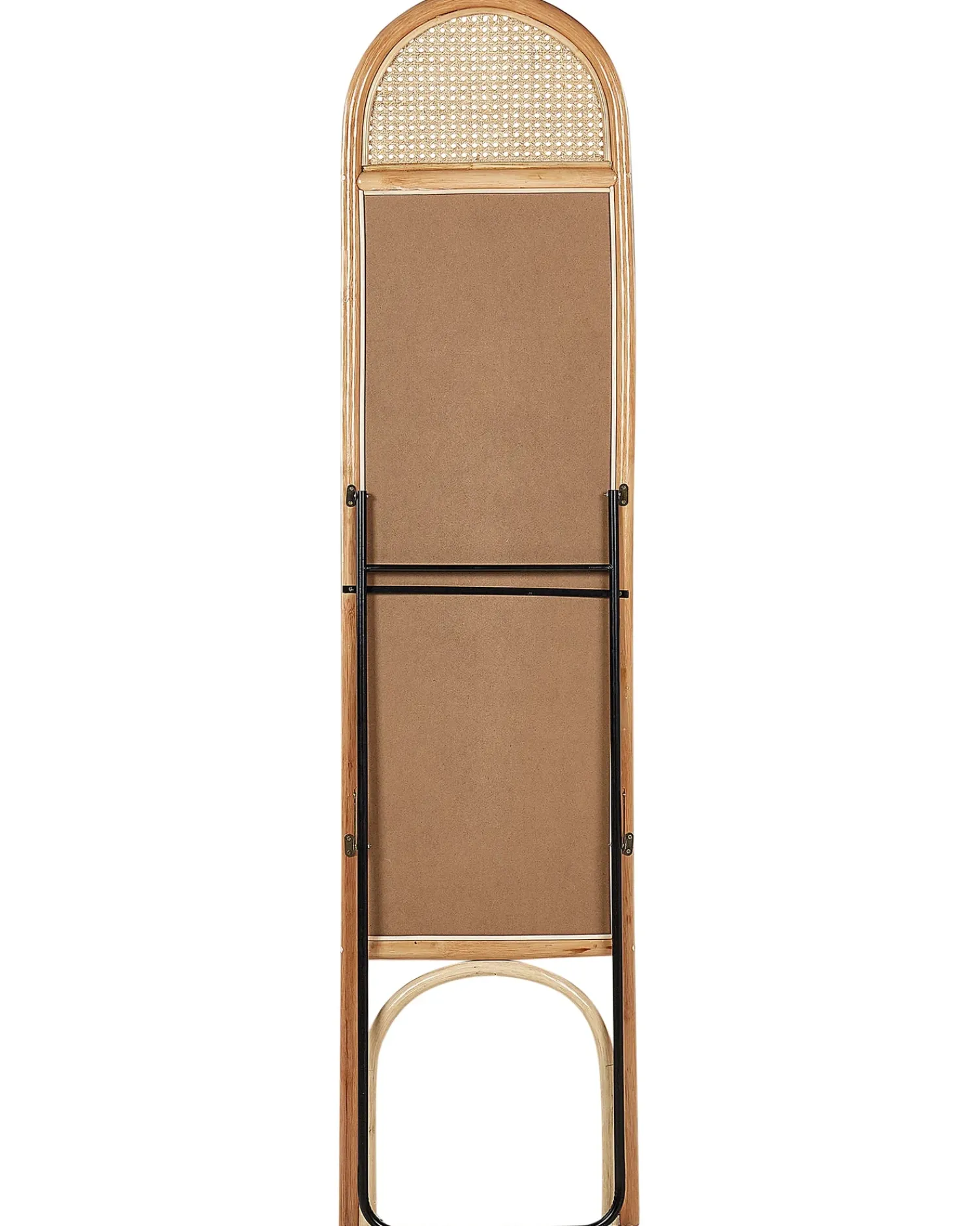 Clearance Beliani Specchio da terra BRUSSEY 170 cm Rattan Naturale