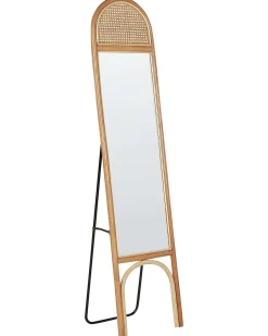 Clearance Beliani Specchio da terra BRUSSEY 170 cm Rattan Naturale