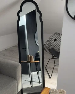 New Beliani Specchio da terra CHATILLON 150 cm Nero