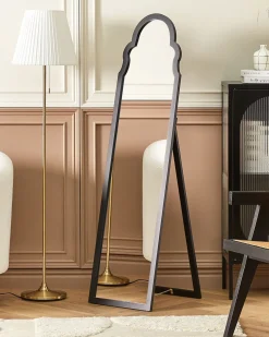 New Beliani Specchio da terra CHATILLON 150 cm Nero