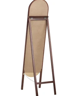 Discount Beliani Specchio da terra CHELLES 150 cm Legno di Paulownia scuro Marrone