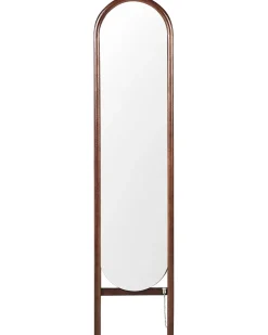 Discount Beliani Specchio da terra CHELLES 150 cm Legno di Paulownia scuro Marrone
