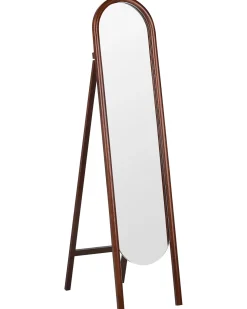 Discount Beliani Specchio da terra CHELLES 150 cm Legno di Paulownia scuro Marrone