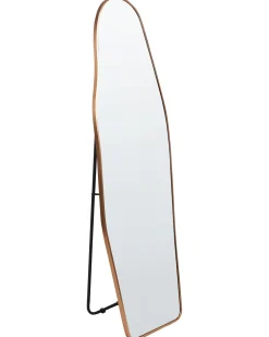 Best Beliani Specchio da terra LARCHE 160 cm Metallo Oro