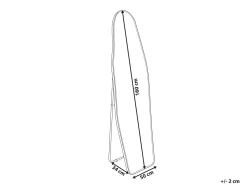 Best Beliani Specchio da terra LARCHE 160 cm Metallo Oro