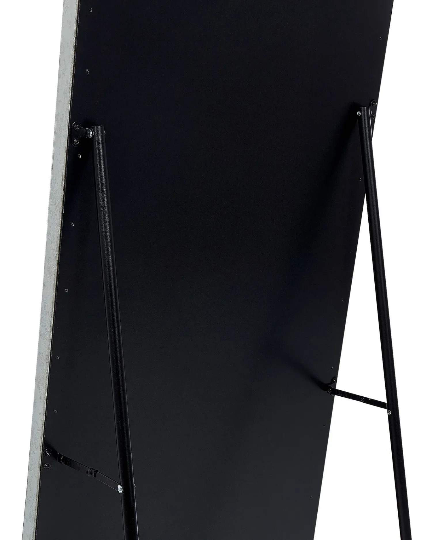 Best Beliani Specchio da terra LOCRONAN 150 cm Pelle sintetica chiaro Grigio