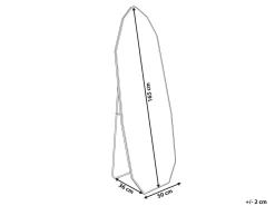 Beliani Specchio da terra TARTAS 165 cm Metallo Oro