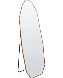 Beliani Specchio da terra TARTAS 165 cm Metallo Oro