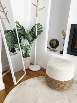 Sale Beliani Specchio da terra TORCY 140 cm Bianco