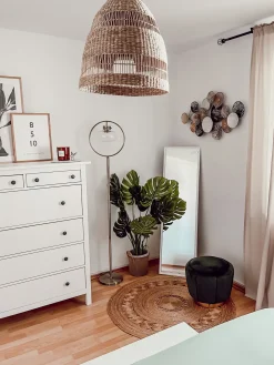 Sale Beliani Specchio da terra TORCY 140 cm Bianco