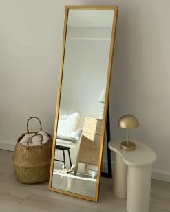 Hot Beliani Specchio da terra TORCY 140 cm Oro