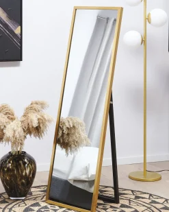 Hot Beliani Specchio da terra TORCY 140 cm Oro