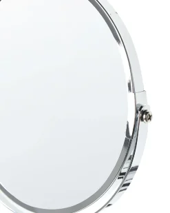 Discount Beliani Specchio da trucco allungabile per parete YVELINES 57 cm 36 cm Metallo Argento