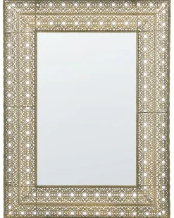 Online Beliani Specchio DEHRADUN 69 cm 90 cm Metallo Oro