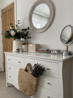 Hot Beliani Specchio DELICIAS 60 cm 60 cm sporco Bianco