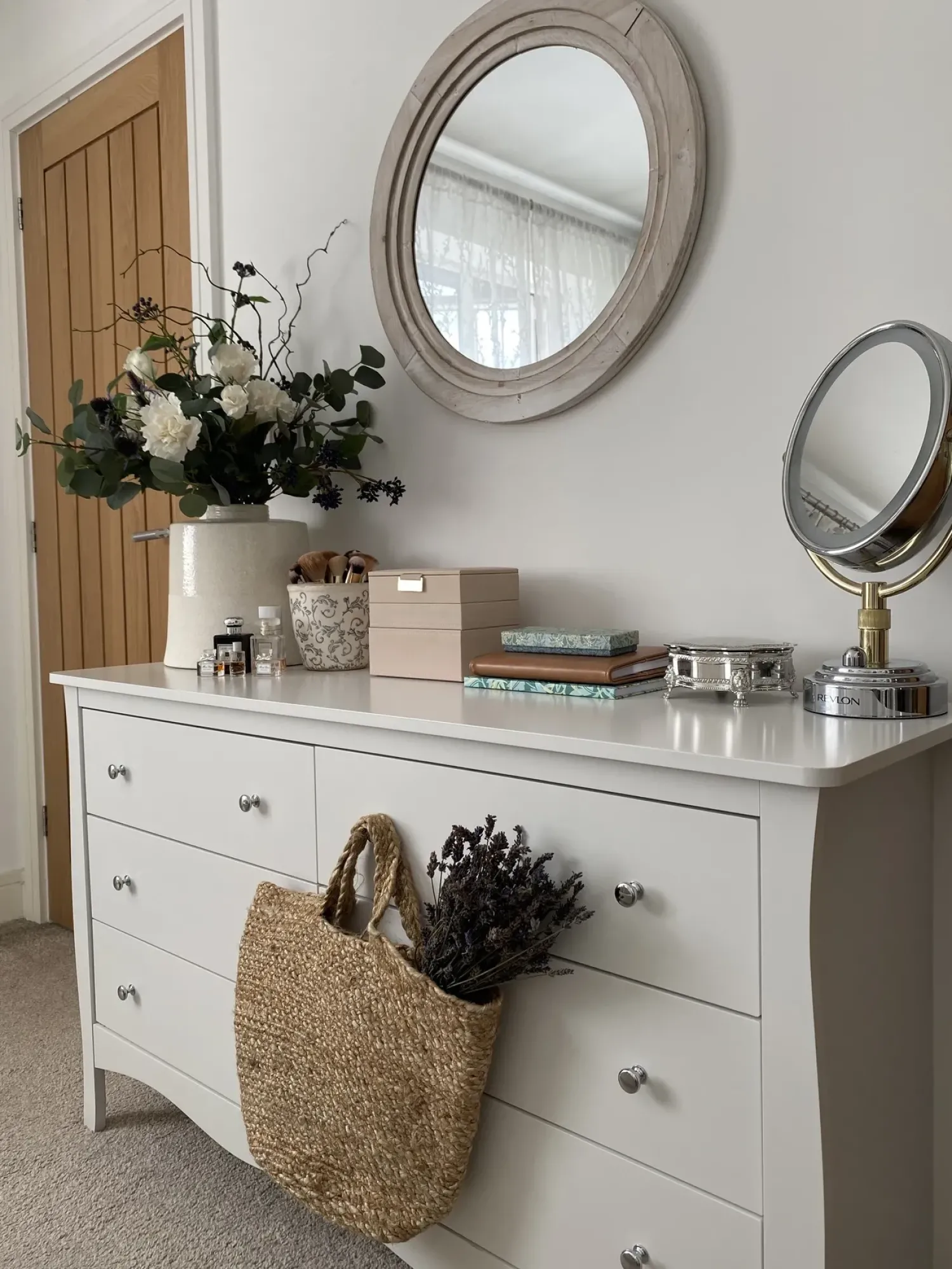 Hot Beliani Specchio DELICIAS 60 cm 60 cm sporco Bianco